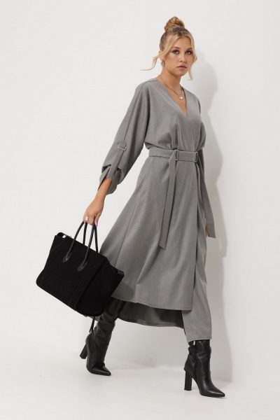 Платье AMUARt 1016 серый - фото 11