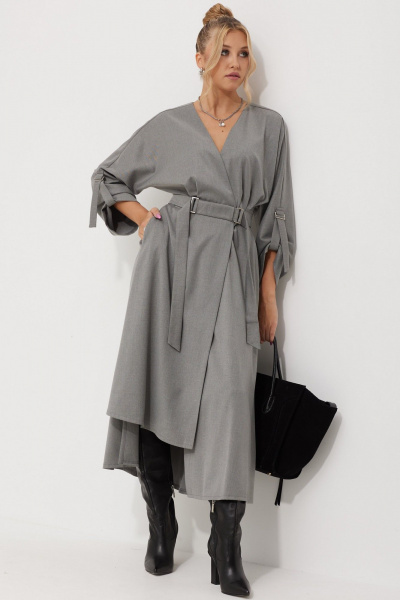 Платье AMUARt 1016 серый - фото 8