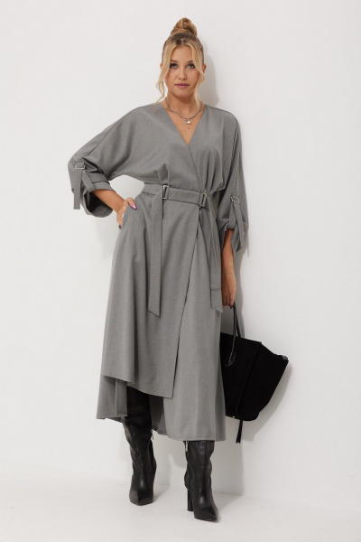 Платье AMUARt 1016 серый - фото 7