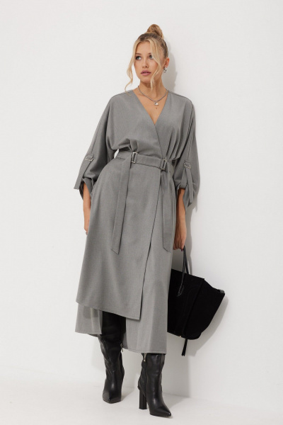 Платье AMUARt 1016 серый - фото 5