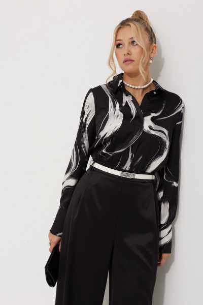 Комбинезон AMUARt 1017-2 черный-белый - фото 9