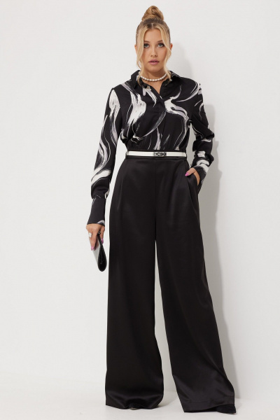 Комбинезон AMUARt 1017-2 черный-белый - фото 1