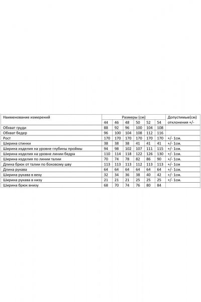 Комбинезон AMUARt 1017-4 синий - фото 6
