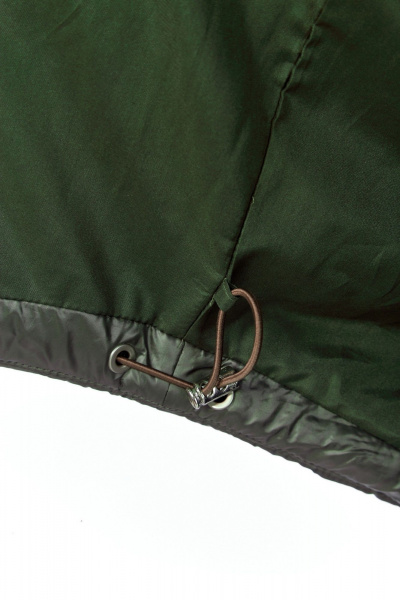 Куртка плащевая демисезонная с рельефами и карманами Диомант 1997 зелень - фото 12