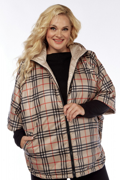 Пончо двустороннее с карманами и капюшоном Диомант 2014 - фото 4