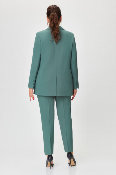 Деловой брюки и жакет из текстиля с длиной 102 см DaLi 3617.1 морская_волна - фото 2