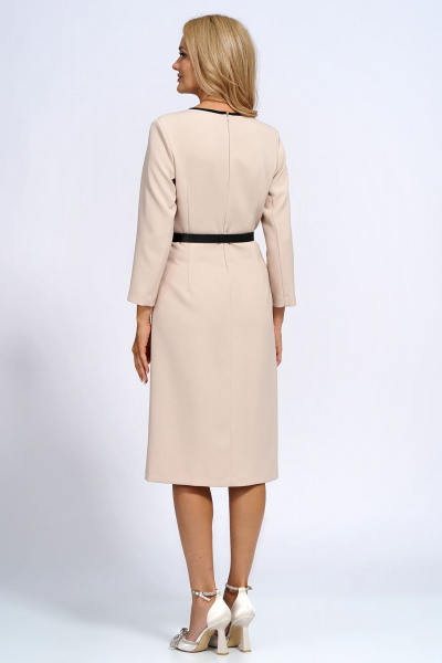 Платье с запахом и ремнем из текстиля демисезонное на каждый день Alani Collection 2182 - фото 8