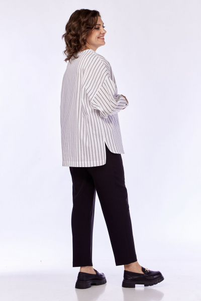 Блуза с рукавами со складками и нагрудным карманом из текстиля Jurimex 3194 - фото 9