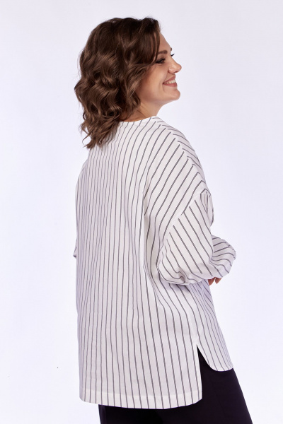 Блуза с рукавами со складками и нагрудным карманом из текстиля Jurimex 3194 - фото 2