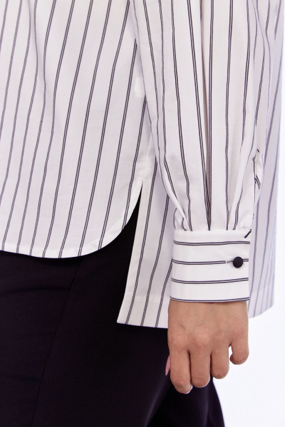 Блуза с рукавами со складками и нагрудным карманом из текстиля Jurimex 3194 - фото 6