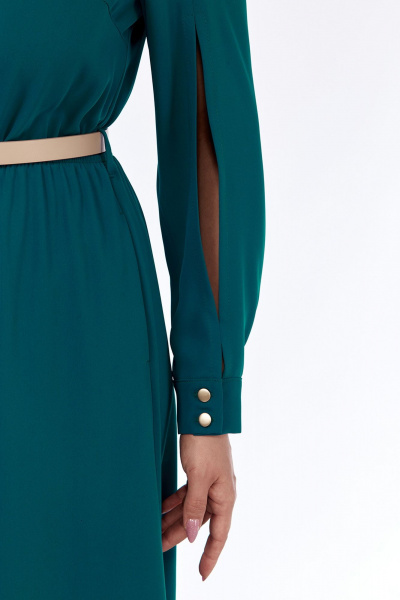 Платье А-силуэта с карманами и съемным поясом из текстиля Jurimex 3192 - фото 8