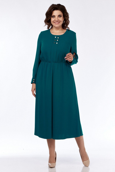 Платье А-силуэта с карманами и съемным поясом из текстиля Jurimex 3192 - фото 3