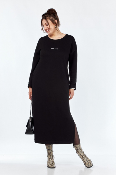 Платье прямого силуэта с рисунком и разрезами Jurimex 3160 - фото 4