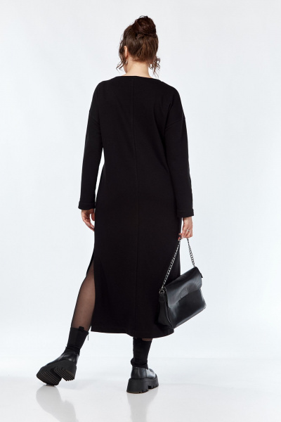 Платье прямого силуэта с рисунком и разрезами Jurimex 3160 - фото 3