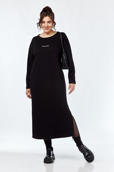 Платье прямого силуэта с рисунком и разрезами Jurimex 3160 - фото 2