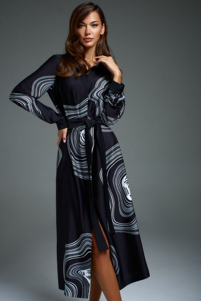 Платье DILIA 0903 черный - фото 3