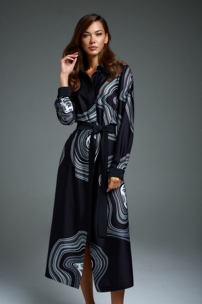 Платье DILIA 0903 черный - фото 2