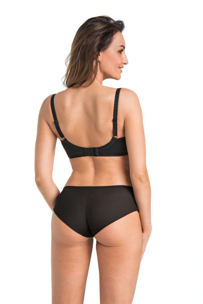 Бюстгальтер для пышных форм из эластичного кружева Teyli 201 черный - фото 2