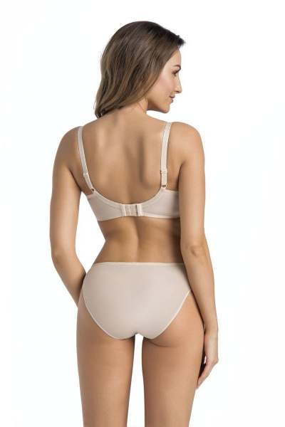 Бежевый бюстгальтер для кормления из кружева с мягкими чашками Teyli 202 бежевый - фото 2