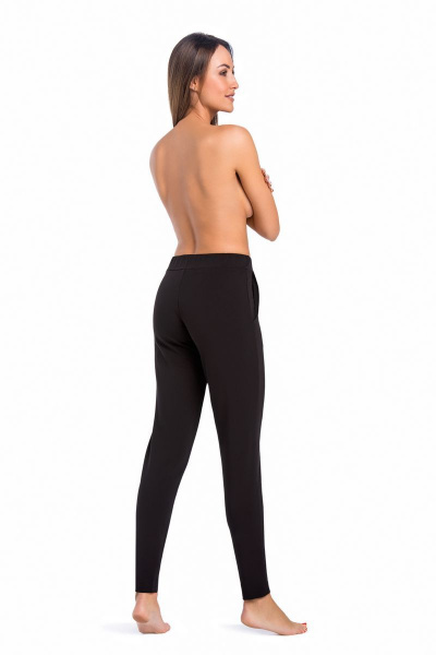 Домашние брюки из трикотажа с карманами Teyli 2191/170,176 черный - фото 2