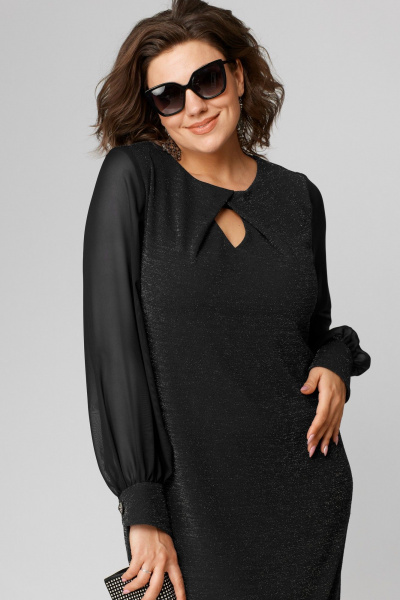 Платье EVA GRANT 7236К черный - фото 7