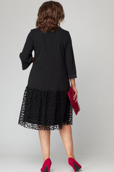 Платье EVA GRANT 7268 черный/кружево - фото 16