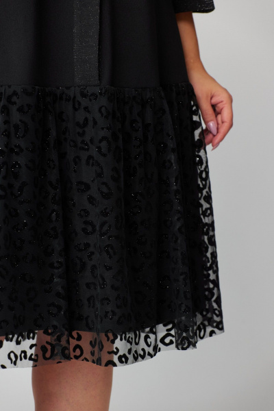 Платье EVA GRANT 7268 черный/кружево - фото 9