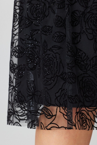 Платье EVA GRANT 7268А черный/кружево - фото 12