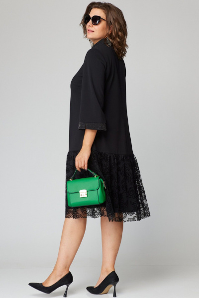 Платье EVA GRANT 7268А черный/кружево - фото 8