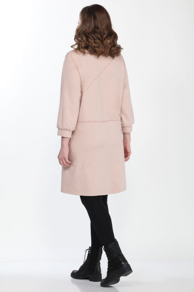 Платье с ассиметричным низом и разрезом из трикотажа Matini 3.1447 - фото 4