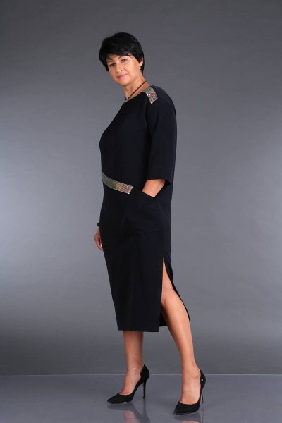 Платье ZigzagStyle 357 черный - фото 2