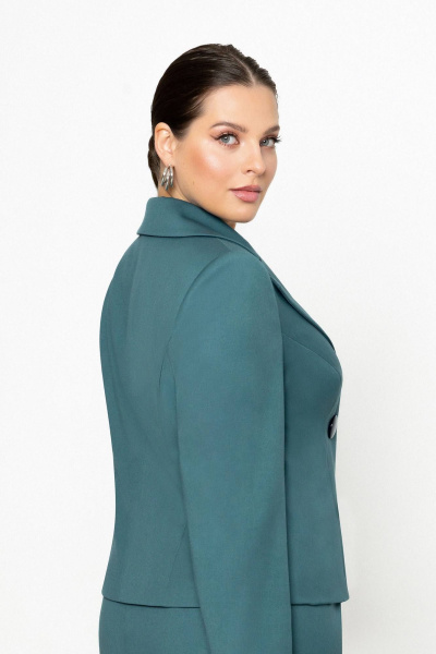 Деловой костюм 2-ка: жакет с воротником и юбка с резинкой Lissana 4865 - фото 5