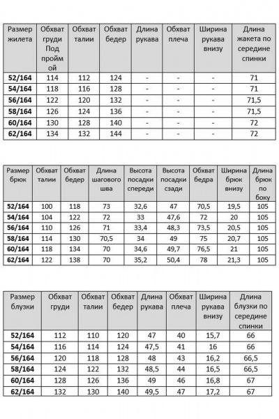 Костюм 3-ка из текстиля: жилет, блуза с нагрудными вытачками и брюки БАГРЯНИЦА 2238 - фото 6