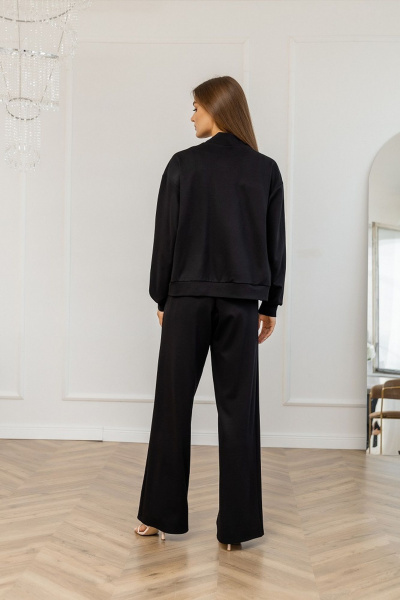 Брюки и бомбер из трикотажа свободный крой Atelero 1118 черный - фото 2