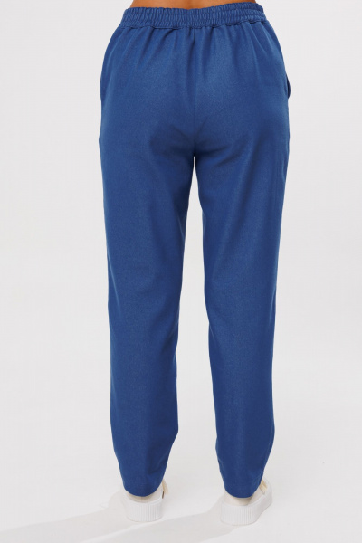 Джинсовый костюм из тянущегося денима с рубашкой и классическими брюками Mubliz 227 - фото 5