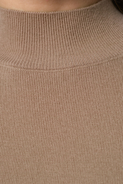 Жакет из текстиля в мультиколор и юбка в деловом стиле Панда 164540w бежевый - фото 4