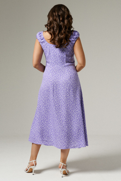 Платье сарафан из вискозы до середины голени Панда 180380w фиолетовый - фото 3
