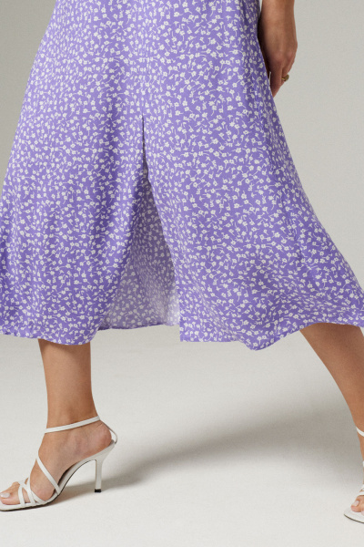 Платье сарафан из вискозы до середины голени Панда 180380w фиолетовый - фото 7