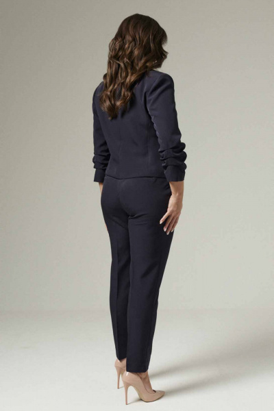 Брюки и жакет синий классический для делового гардероба Панда ПА-424920 темно-синий - фото 4