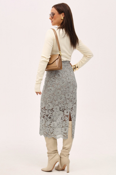 Юбка-карандаш из кружевной ткани на каждый день Angelina & Сompany 1153 - фото 6