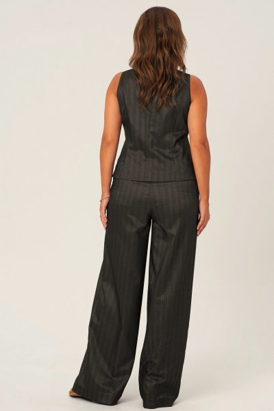 Деловой костюм 2-ка с жилетом и широкими брюками Angelina & Сo 1156 - фото 3