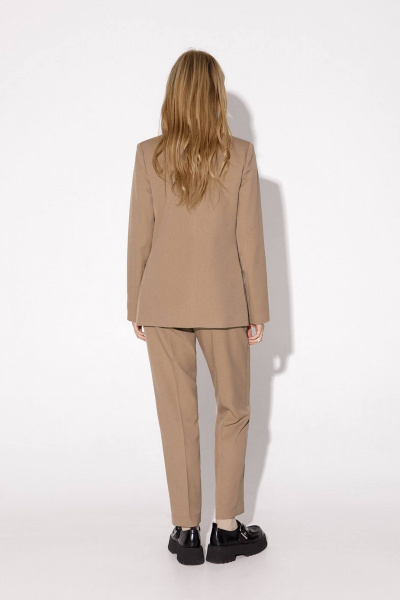 Костюм-тройка из жакета, жилета и укороченных брюк PiRS 5049 бежевый - фото 5