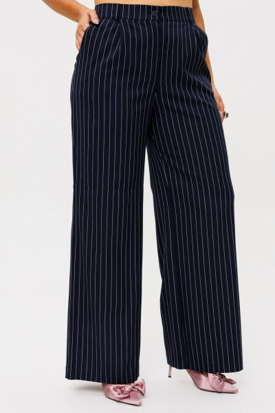 Деловой костюм тройка из текстиля: жакет, брюки и жилет, синий Anelli 1426.1 кот_дона_корлеоне - фото 5