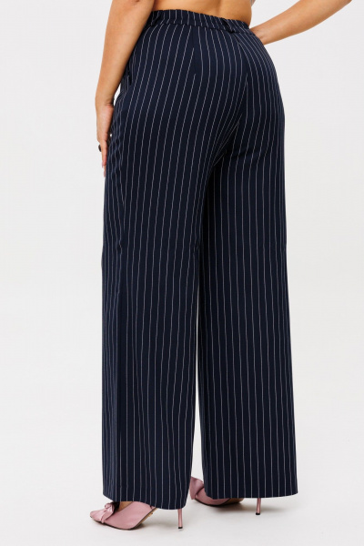 Деловой костюм тройка из текстиля: жакет, брюки и жилет, синий Anelli 1426.1 кот_дона_корлеоне - фото 6