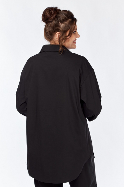 Стильная женская рубашка с спущенным плечом и вышивкой Grace for you 012 - фото 8