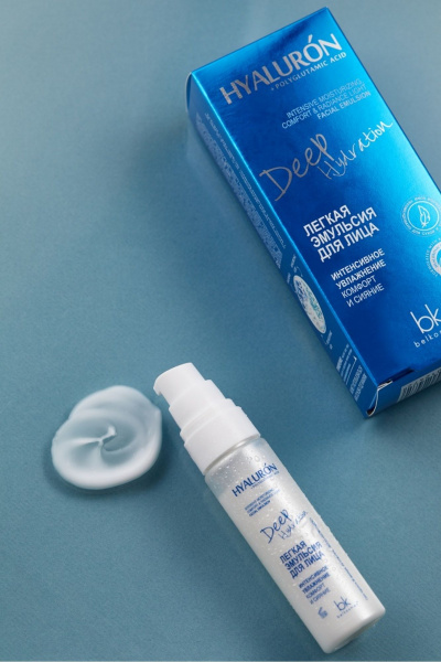 Эмульсия для лица с полиглутамиевой и гиалуроновой кислотой Belkosmex HYALURON Deep Hydration Легкая эмульсия для лица - фото 2