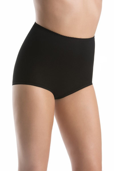 Трусы женские хипстеры из эластичного полотна с высокой талией Teyli 135 черный - фото 1