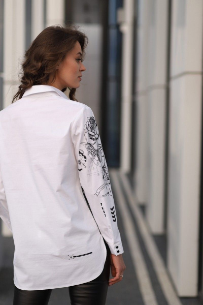 Рубашка MAX 1-015 белый - фото 3