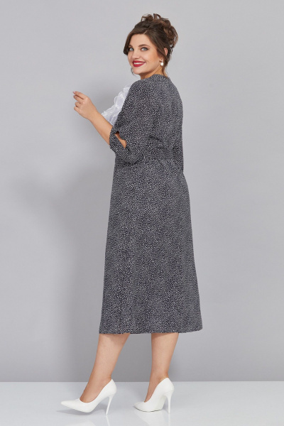 Элегантное платье свободного покроя с карманами Mira Fashion 5460-3 - фото 4