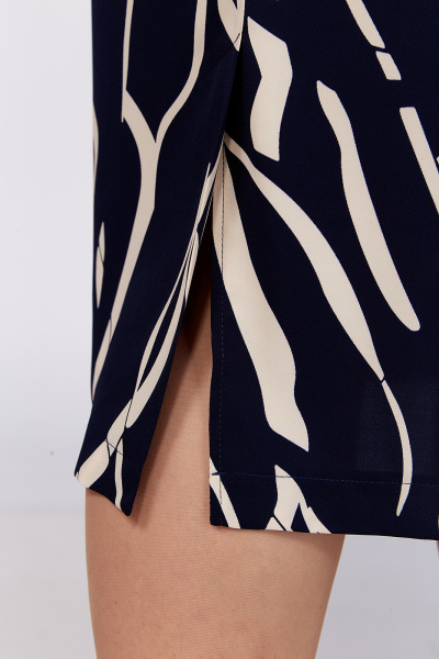 Платье прямого силуэта с шлицей и рукавом 41 см Algranda А3996-1 - фото 2